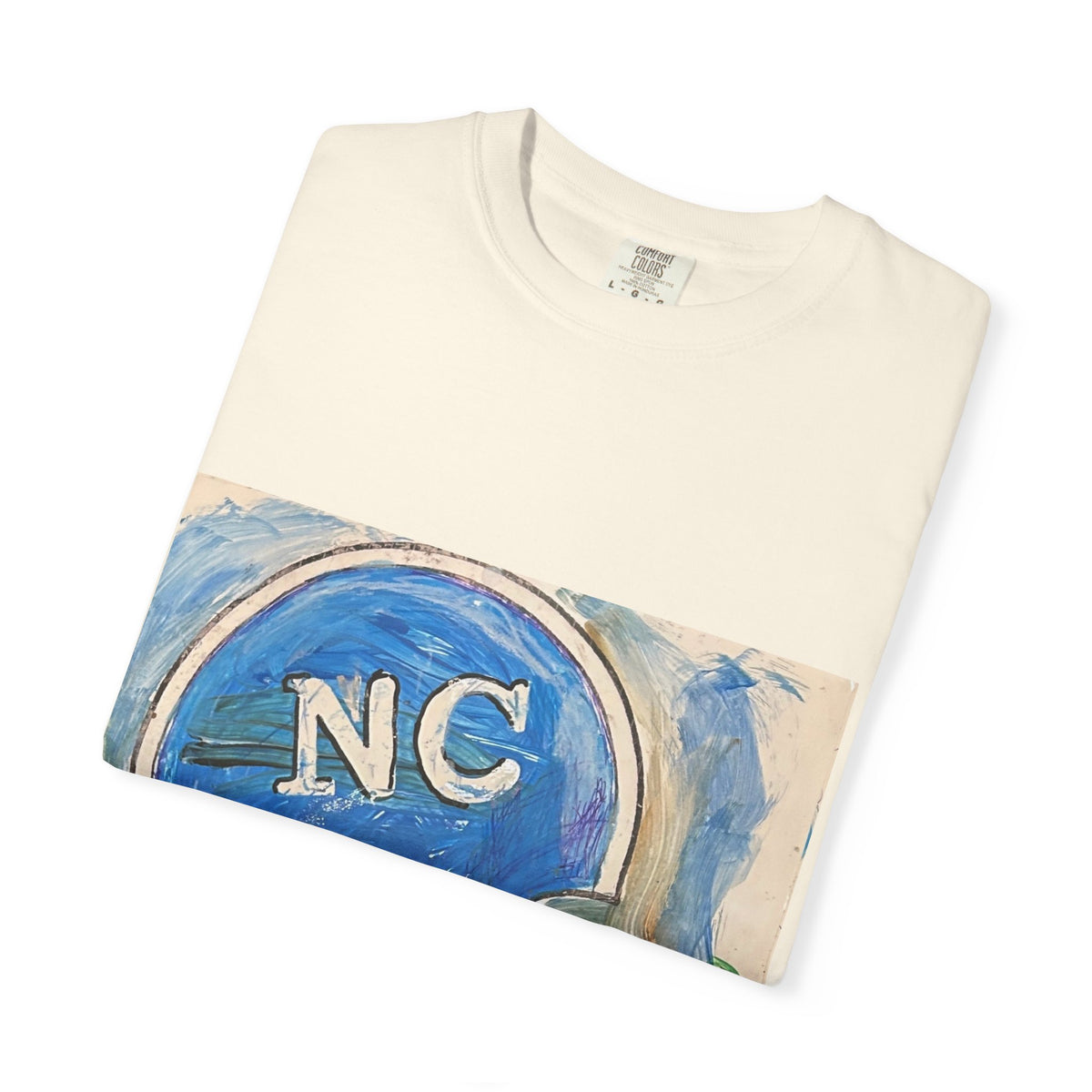 North Carolina Football Helmet Art T-Shirt — Vintage NC Helmet Graphic Tee